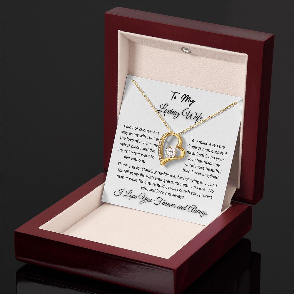 To My Beloved - Timeless Necklace Gift  I  To The Love of My Love   I Wife Gift