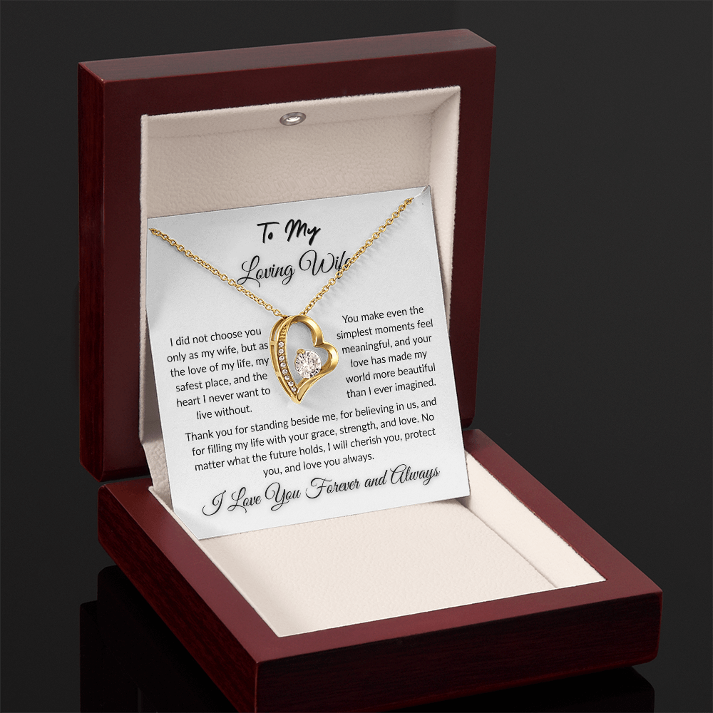 To My Beloved - Timeless Necklace Gift  I  To The Love of My Love   I Wife Gift
