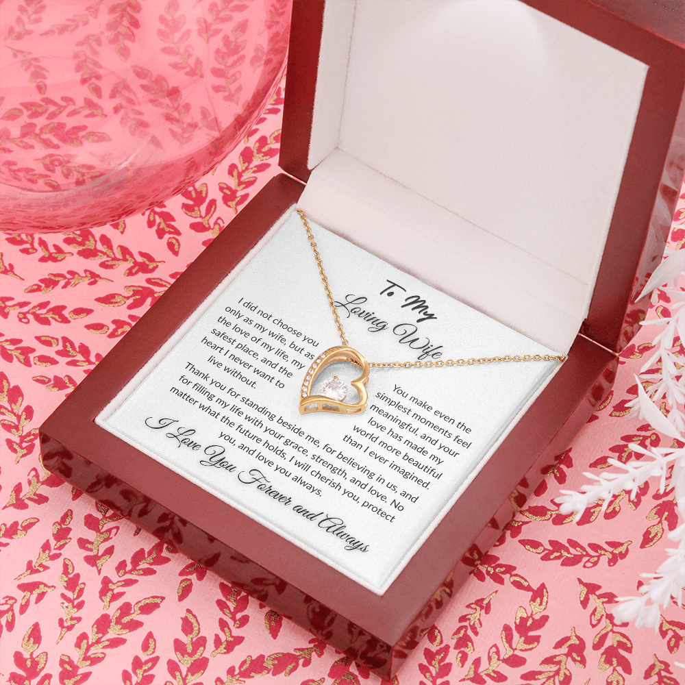 To My Beloved - Timeless Necklace Gift  I  To The Love of My Love   I Wife Gift