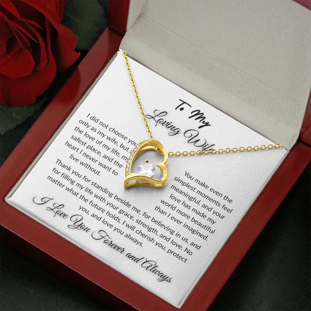 To My Beloved - Timeless Necklace Gift  I  To The Love of My Love   I Wife Gift