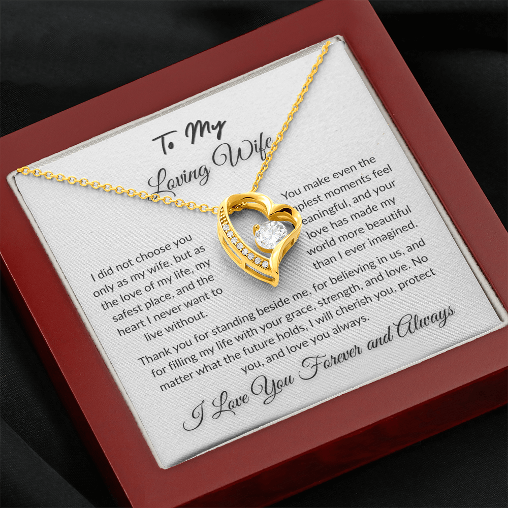 To My Beloved - Timeless Necklace Gift  I  To The Love of My Love   I Wife Gift