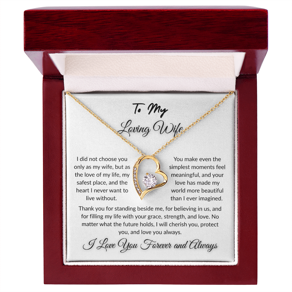 To My Beloved - Timeless Necklace Gift  I  To The Love of My Love   I Wife Gift