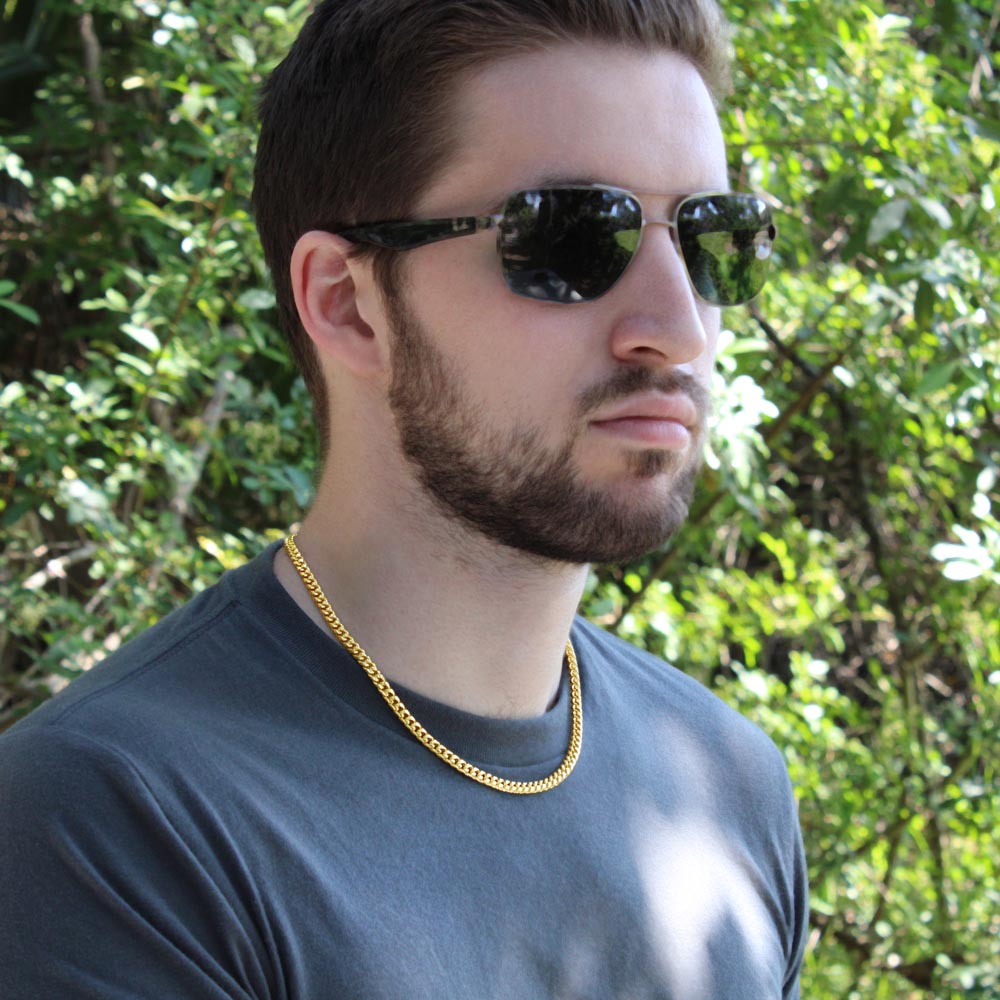 To My Husband "I Admire The Man You Are" Cuban Chain Link Necklace