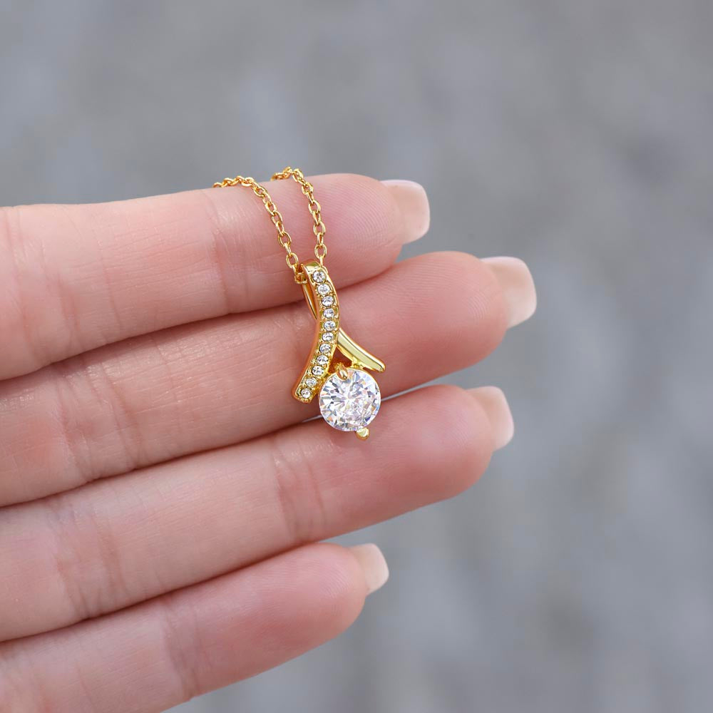To My Beautiful Daughter Necklace From Mom I Birthday Gift for Daughter
