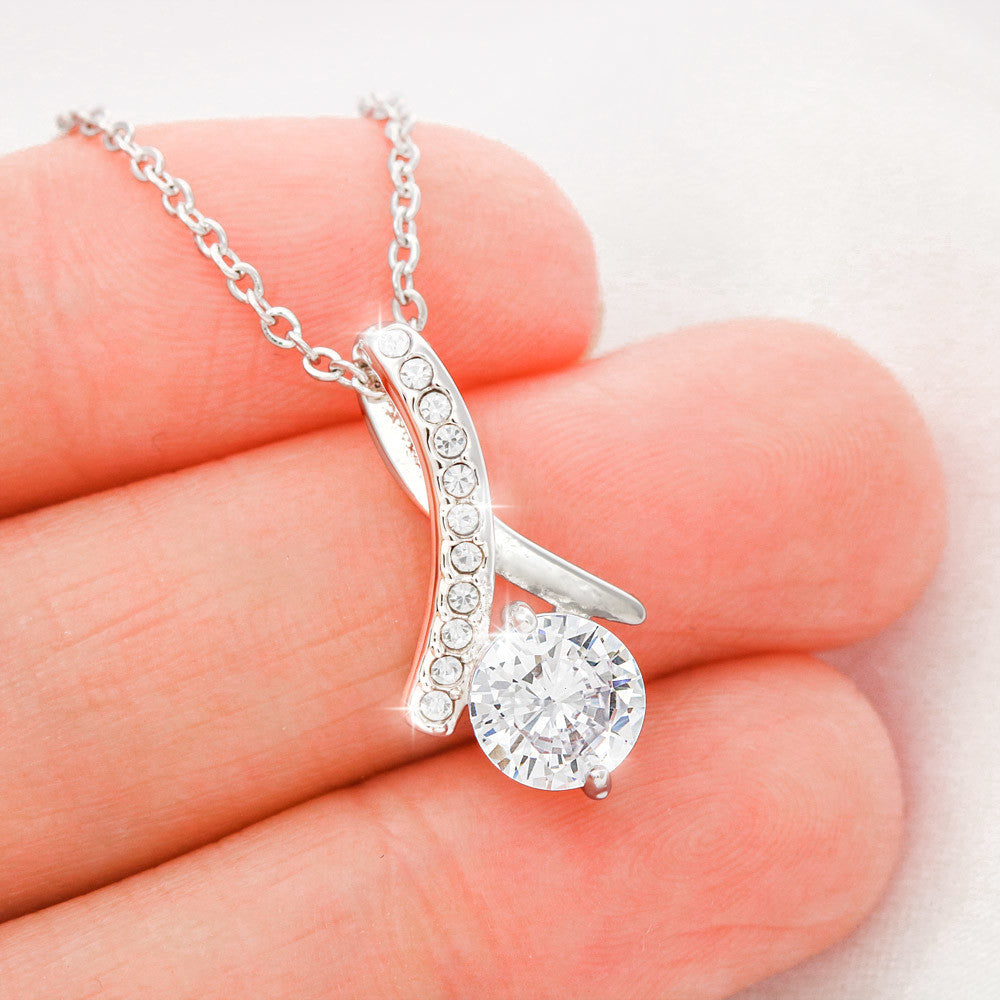 To My Beautiful Daughter Necklace From Mom I Birthday Gift for Daughter