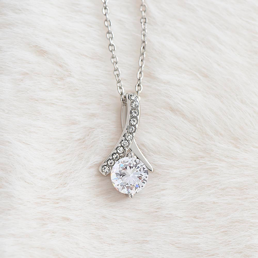 To My Beautiful Daughter Necklace From Mom I Birthday Gift for Daughter