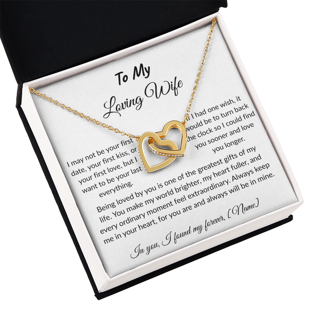 To My Wife – Forever and Always Necklace I  Anniversary Gift to Wife  I