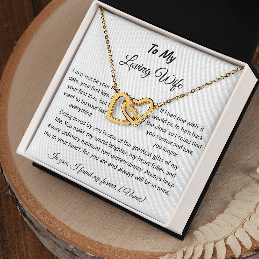 To My Wife – Forever and Always Necklace I  Anniversary Gift to Wife  I
