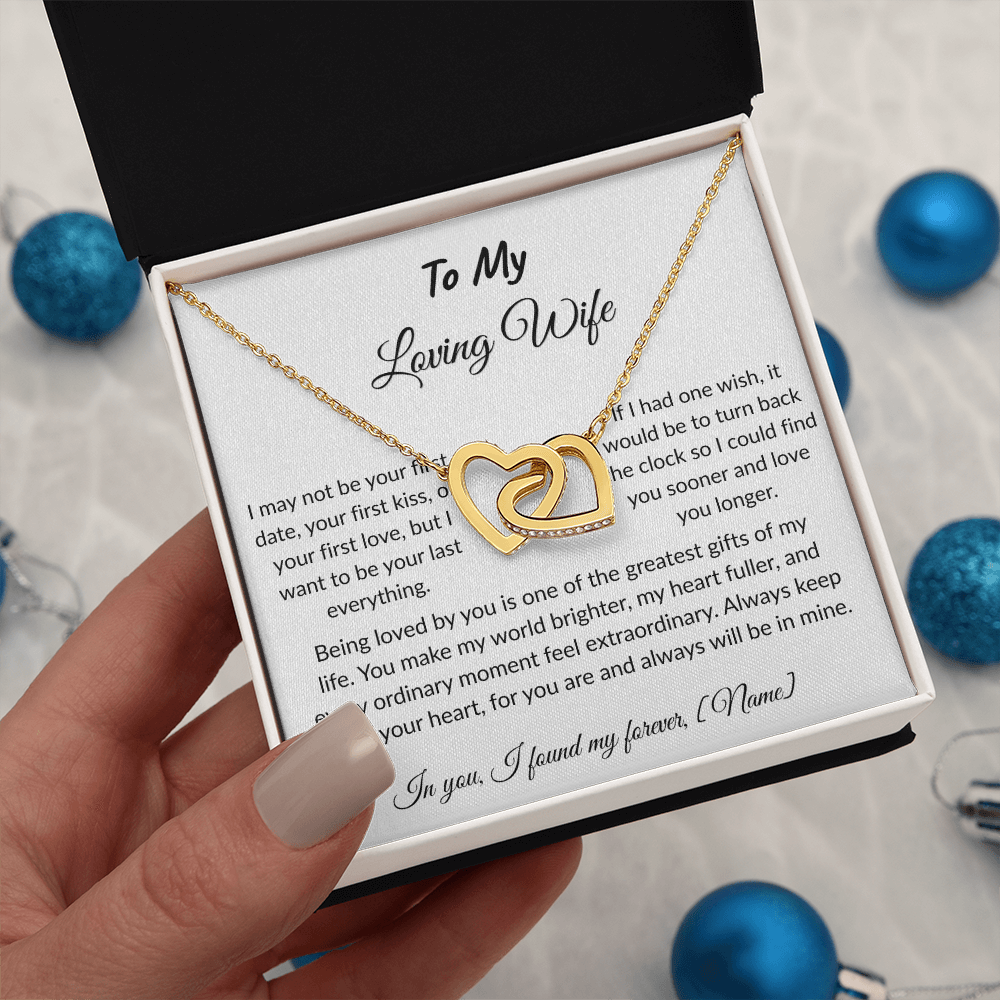 To My Wife – Forever and Always Necklace I  Anniversary Gift to Wife  I