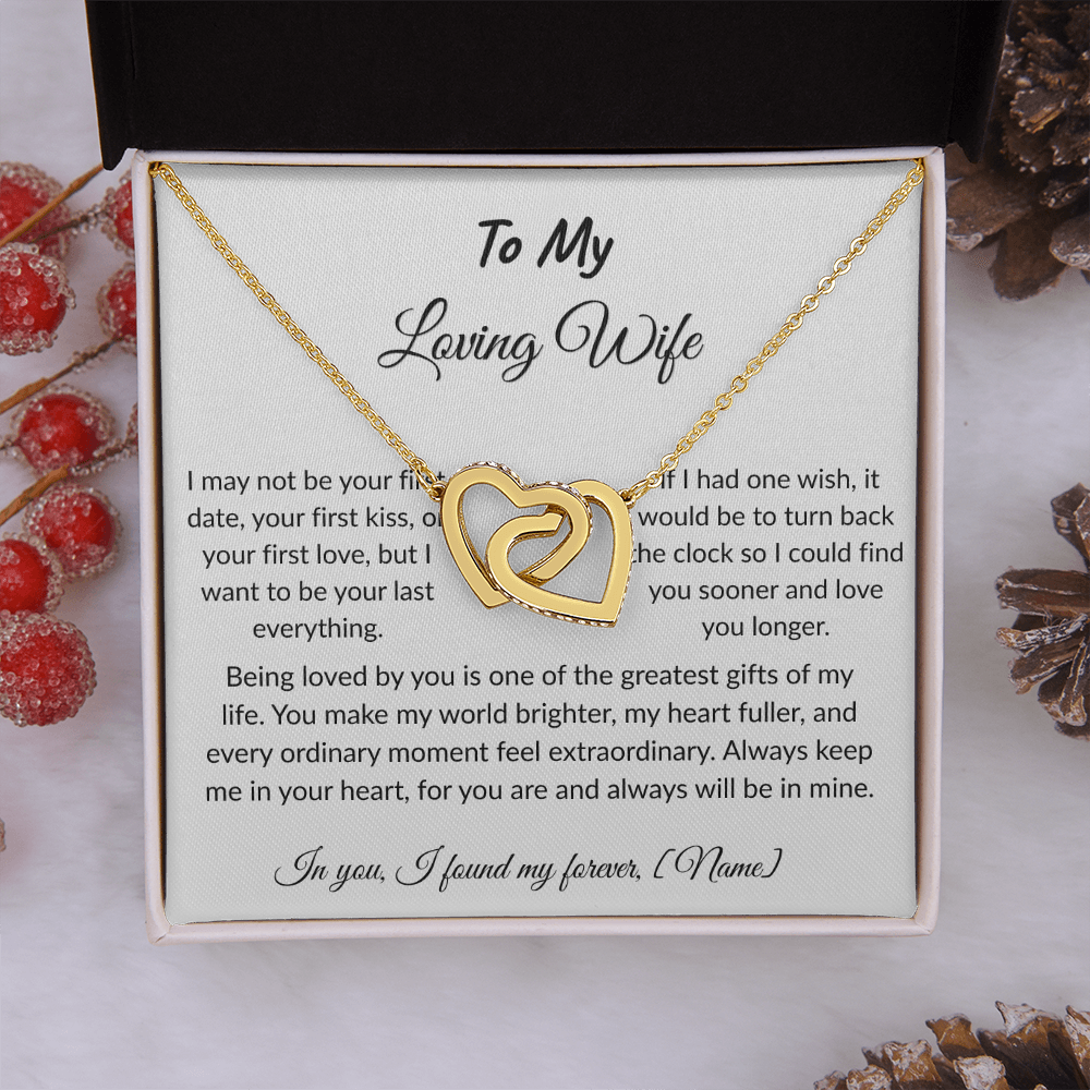 To My Wife – Forever and Always Necklace I  Anniversary Gift to Wife  I