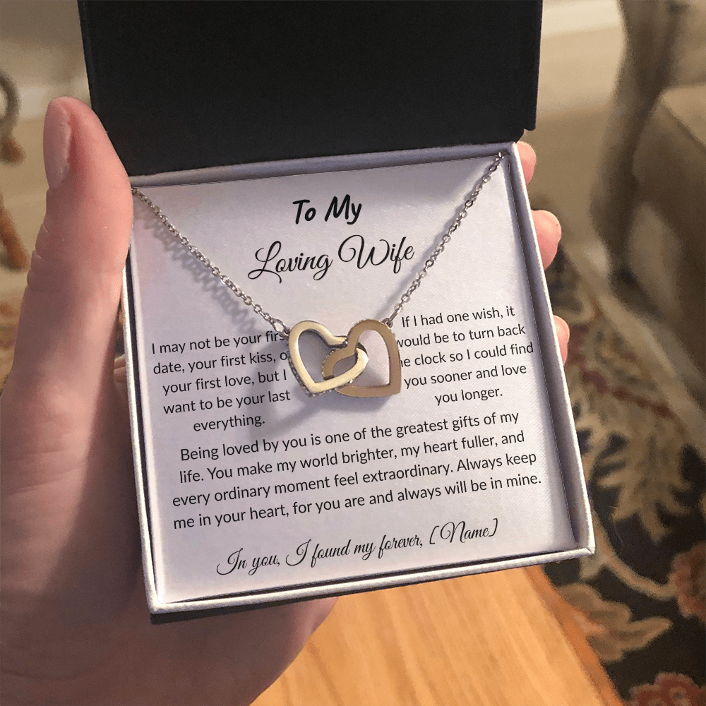 To My Wife – Forever and Always Necklace I  Anniversary Gift to Wife  I