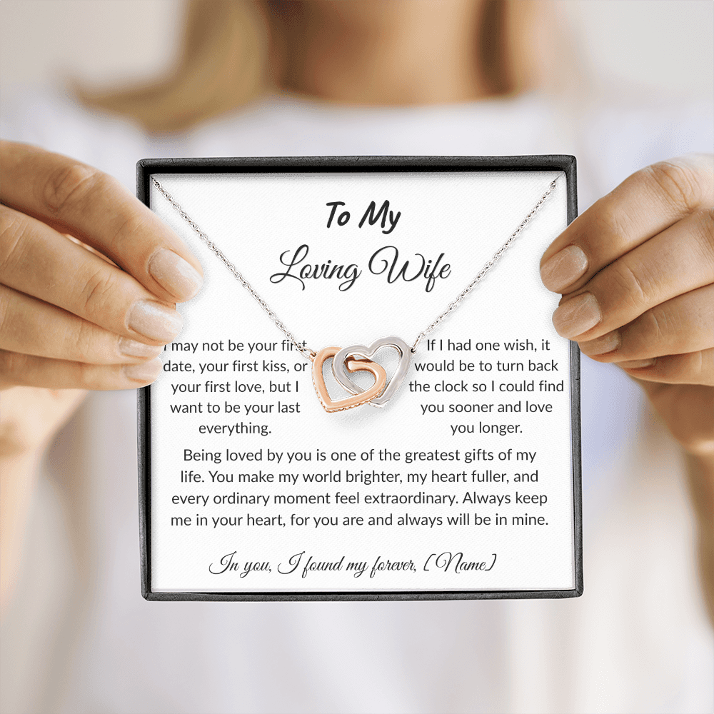 To My Wife – Forever and Always Necklace I  Anniversary Gift to Wife  I