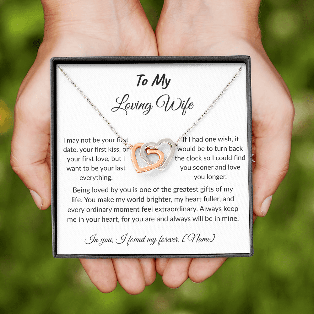 To My Wife – Forever and Always Necklace I  Anniversary Gift to Wife  I