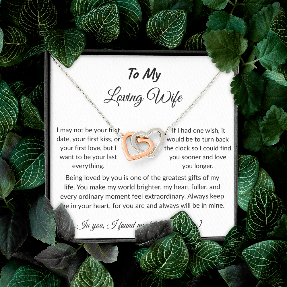 To My Wife – Forever and Always Necklace I  Anniversary Gift to Wife  I