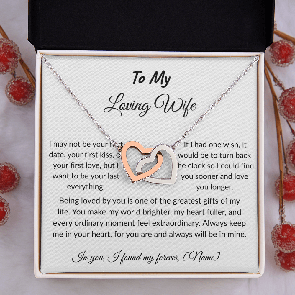To My Wife – Forever and Always Necklace I  Anniversary Gift to Wife  I