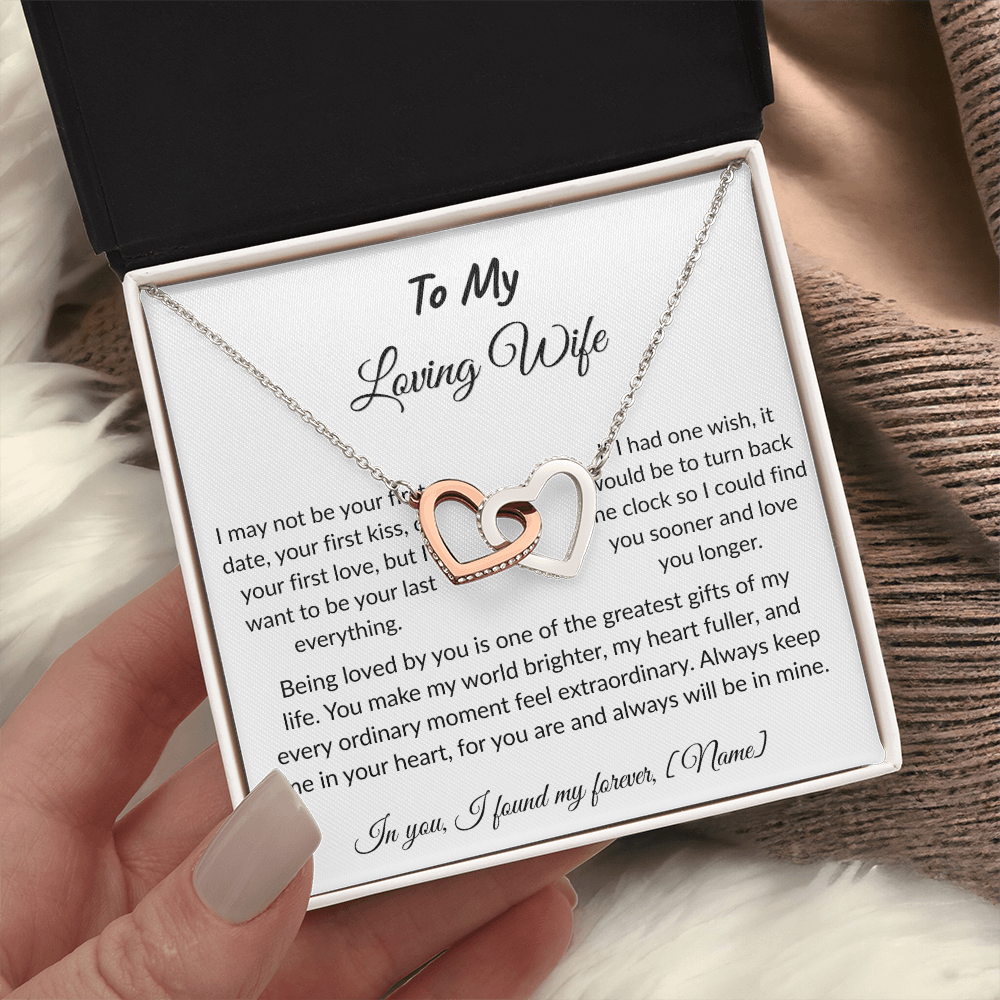 To My Wife – Forever and Always Necklace I  Anniversary Gift to Wife  I