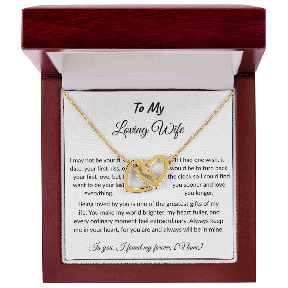 To My Wife – Forever and Always Necklace I  Anniversary Gift to Wife  I