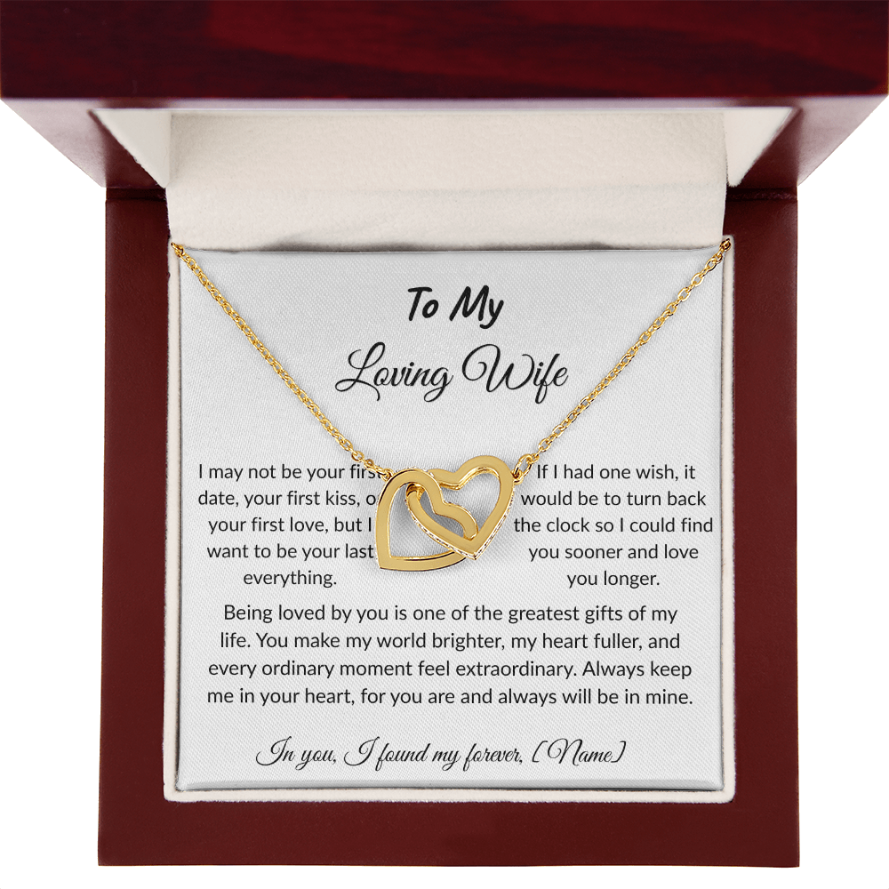 To My Wife – Forever and Always Necklace I  Anniversary Gift to Wife  I