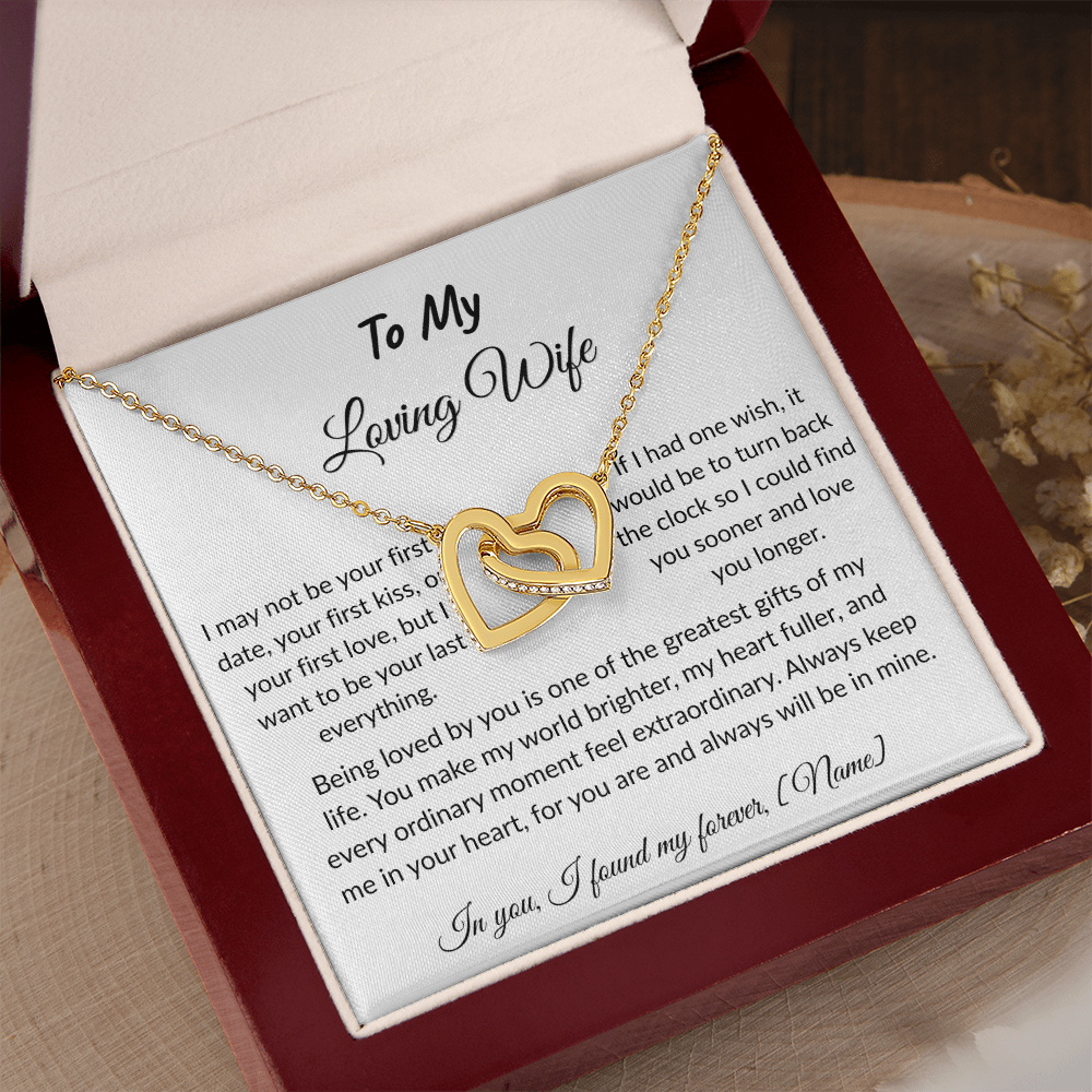 To My Wife – Forever and Always Necklace I  Anniversary Gift to Wife  I