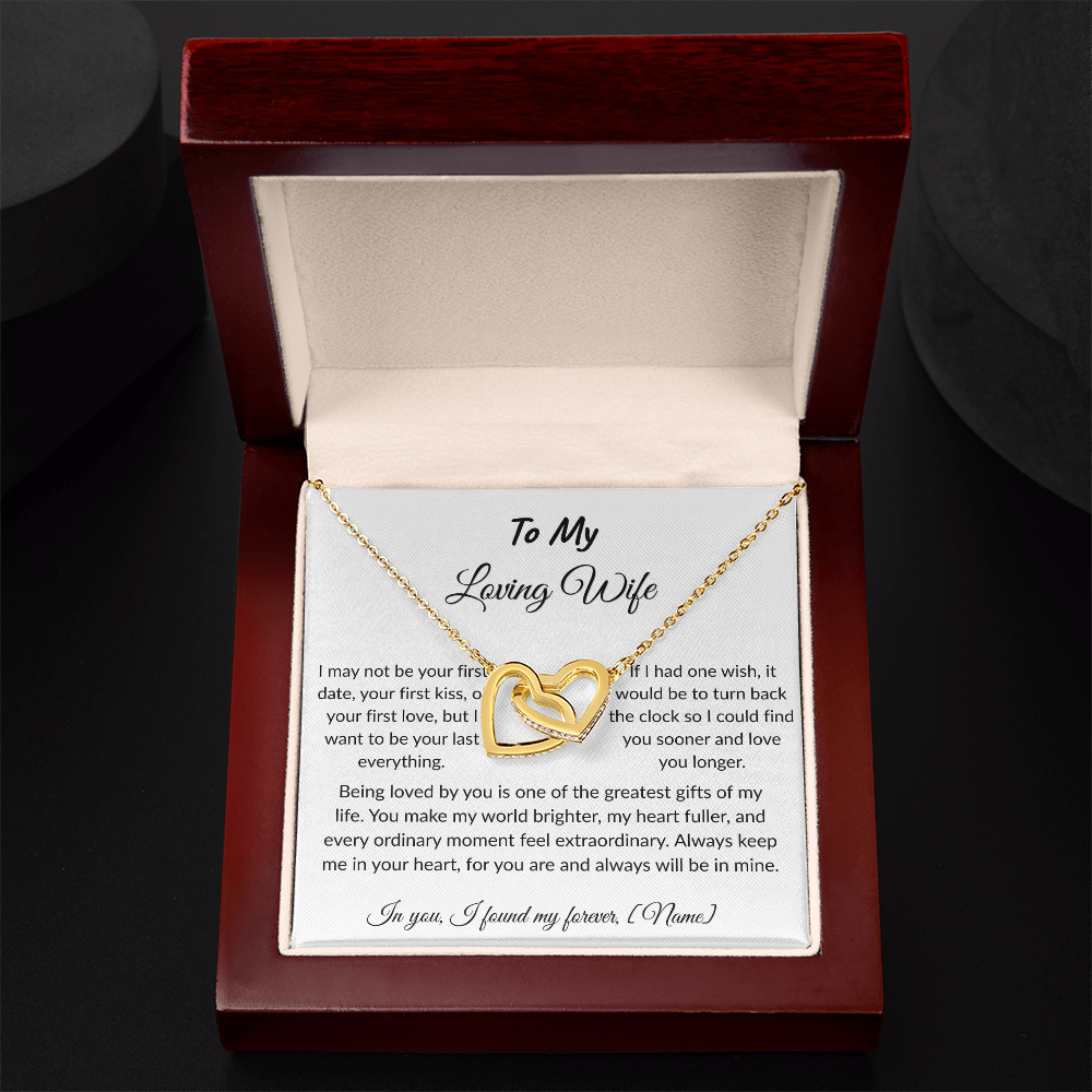 To My Wife – Forever and Always Necklace I  Anniversary Gift to Wife  I