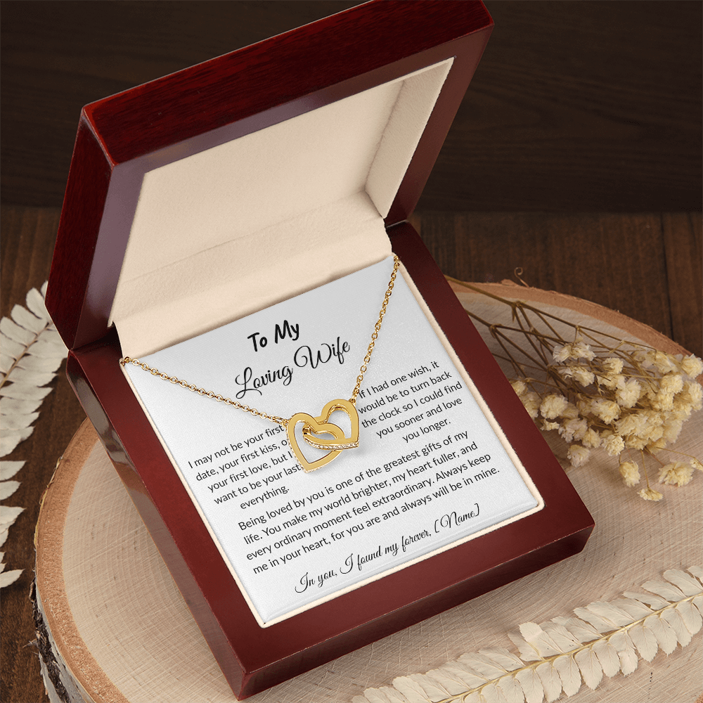 To My Wife – Forever and Always Necklace I  Anniversary Gift to Wife  I