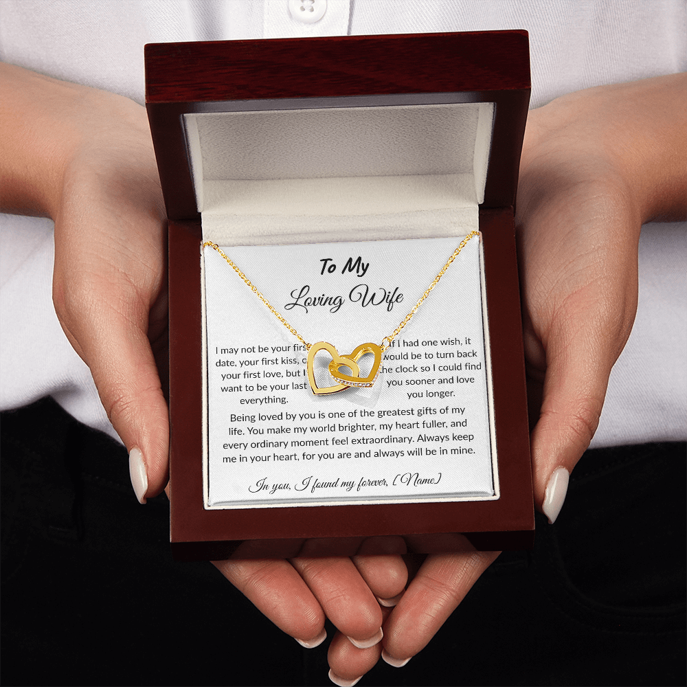 To My Wife – Forever and Always Necklace I  Anniversary Gift to Wife  I