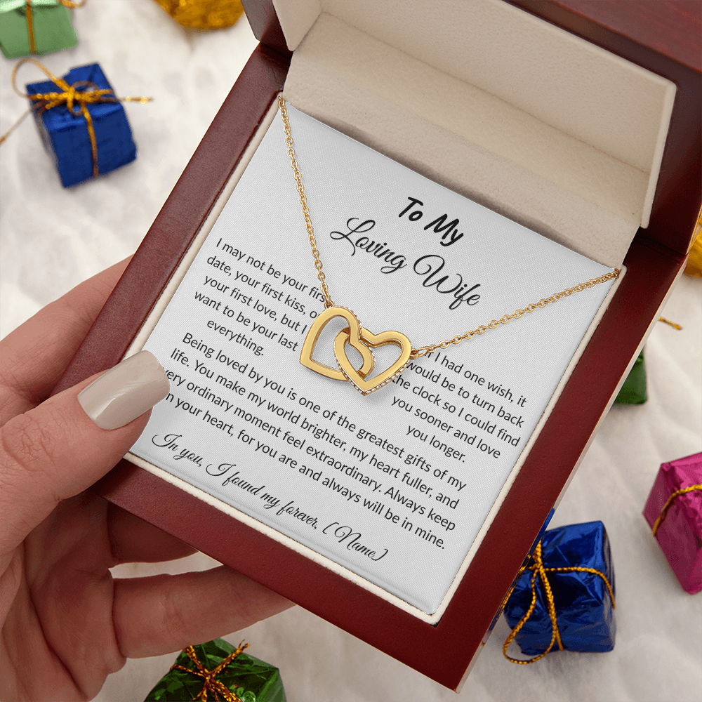 To My Wife – Forever and Always Necklace I  Anniversary Gift to Wife  I