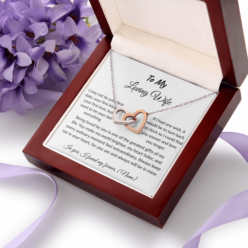 To My Wife – Forever and Always Necklace I  Anniversary Gift to Wife  I
