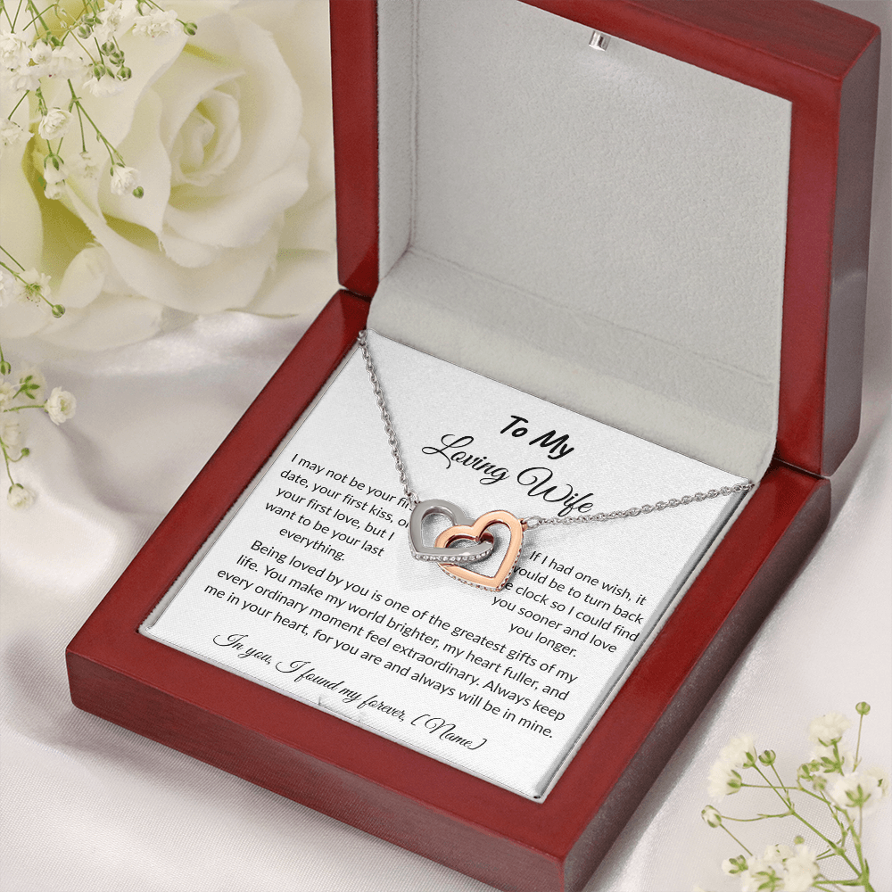 To My Wife – Forever and Always Necklace I  Anniversary Gift to Wife  I