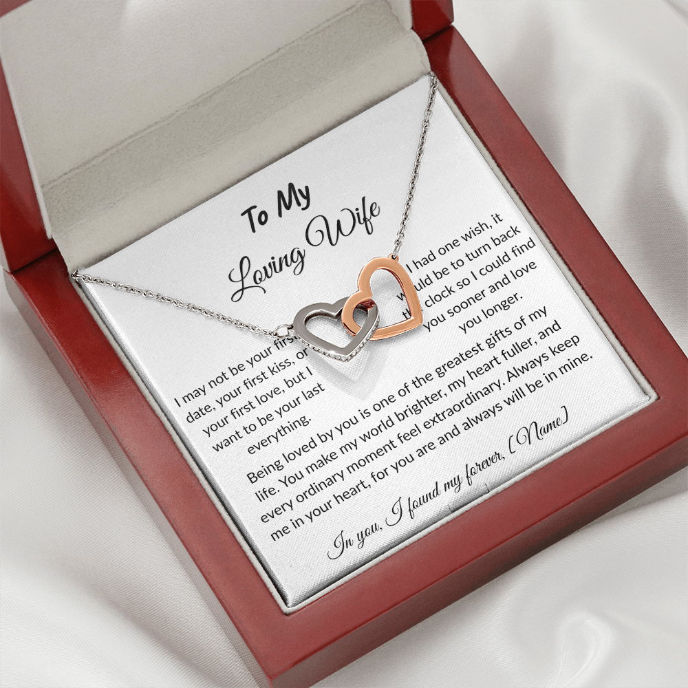 To My Wife – Forever and Always Necklace I  Anniversary Gift to Wife  I