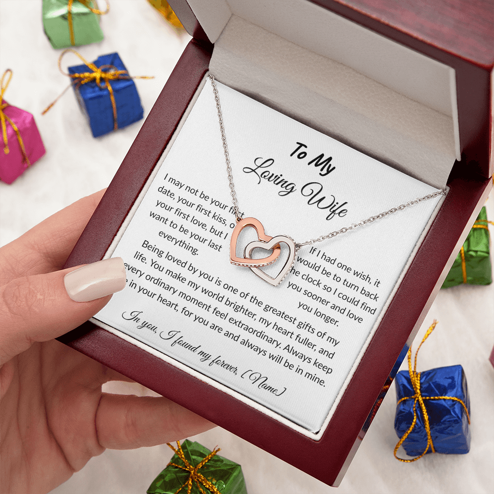To My Wife – Forever and Always Necklace I  Anniversary Gift to Wife  I