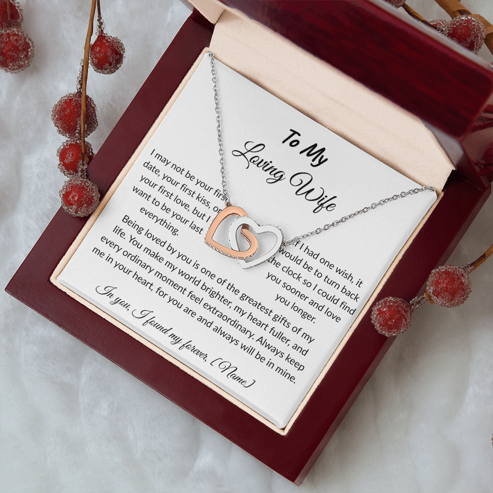 To My Wife – Forever and Always Necklace I  Anniversary Gift to Wife  I