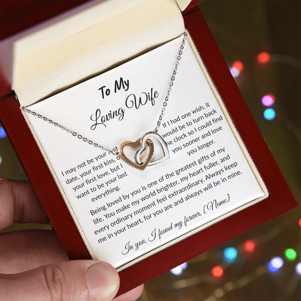 To My Wife – Forever and Always Necklace I  Anniversary Gift to Wife  I