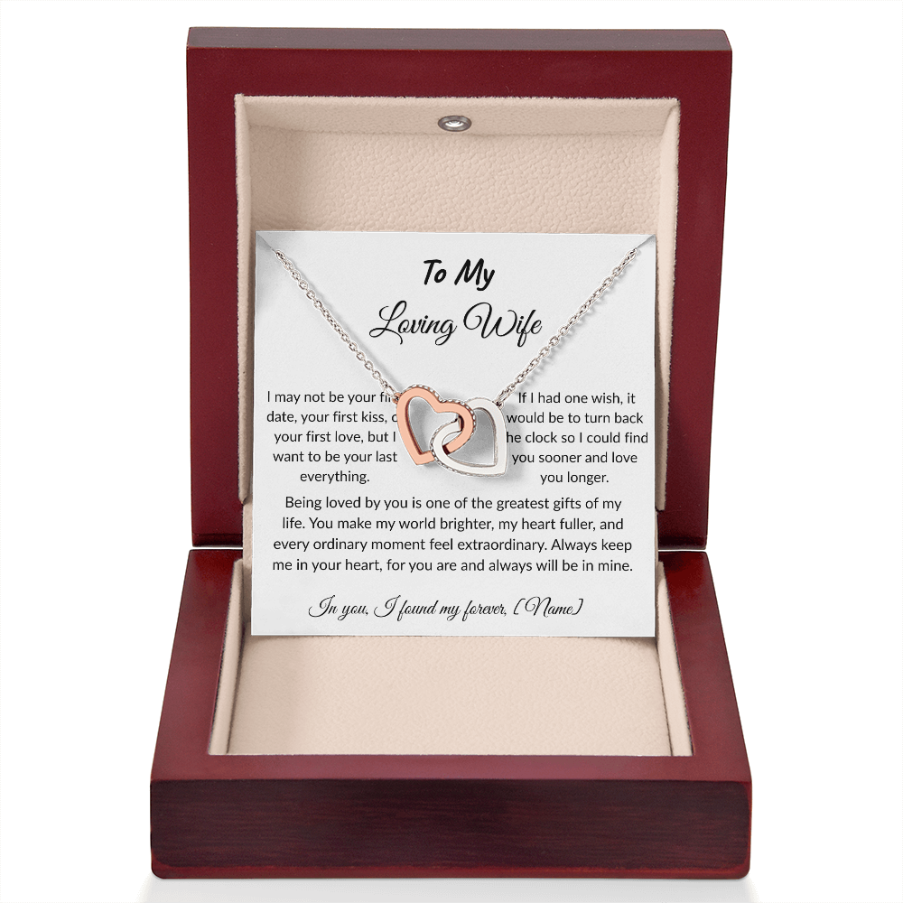 To My Wife – Forever and Always Necklace I  Anniversary Gift to Wife  I