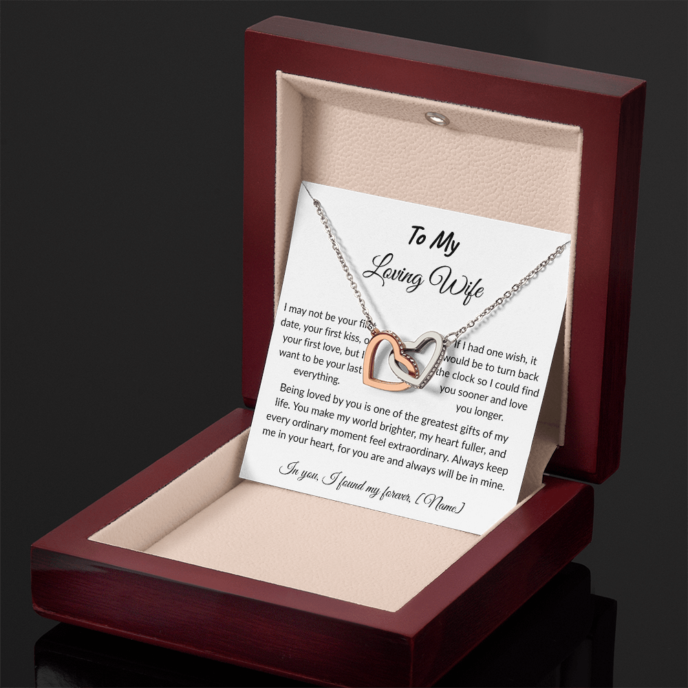 To My Wife – Forever and Always Necklace I  Anniversary Gift to Wife  I