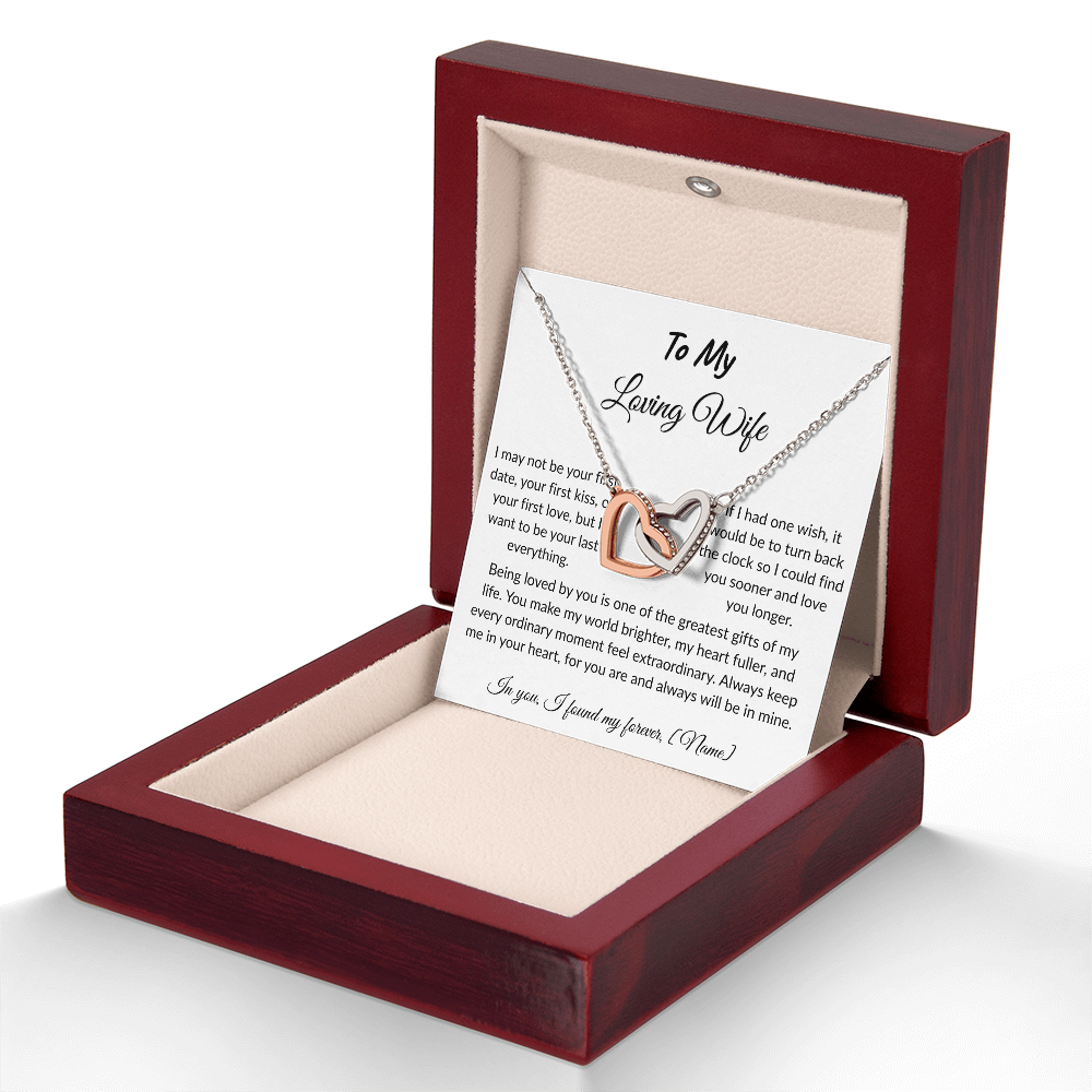 To My Wife – Forever and Always Necklace I  Anniversary Gift to Wife  I