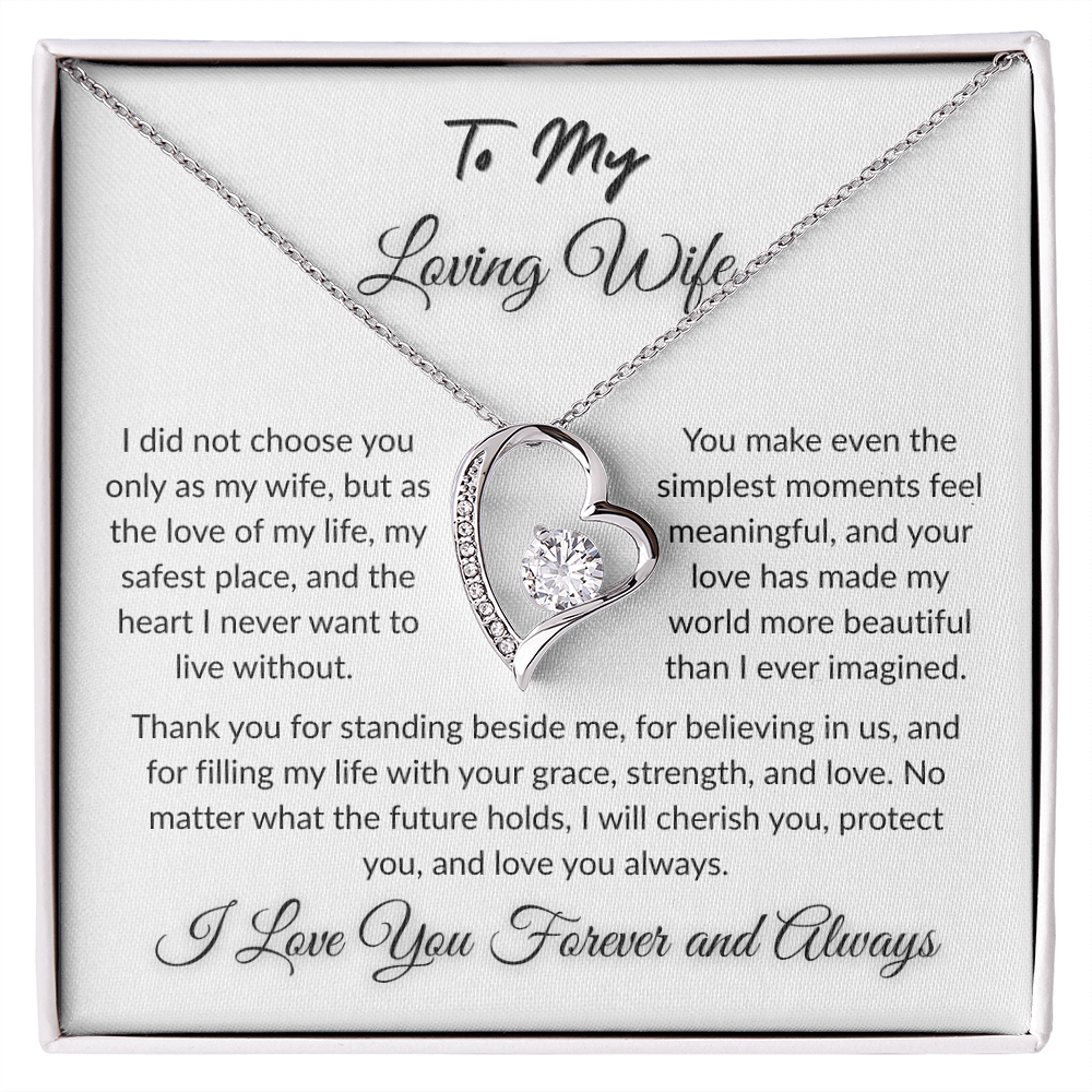 To My Beloved - Timeless Necklace Gift  I  To The Love of My Love   I Wife Gift