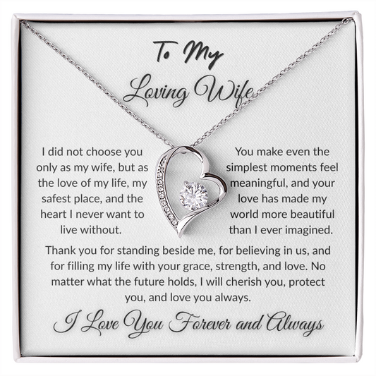 To My Beloved - Timeless Necklace Gift  I  To The Love of My Love   I Wife Gift