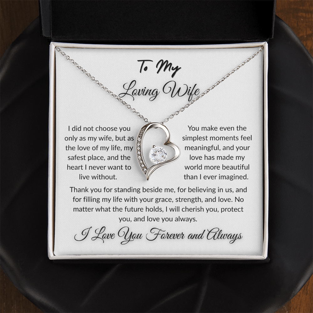 To My Beloved - Timeless Necklace Gift  I  To The Love of My Love   I Wife Gift
