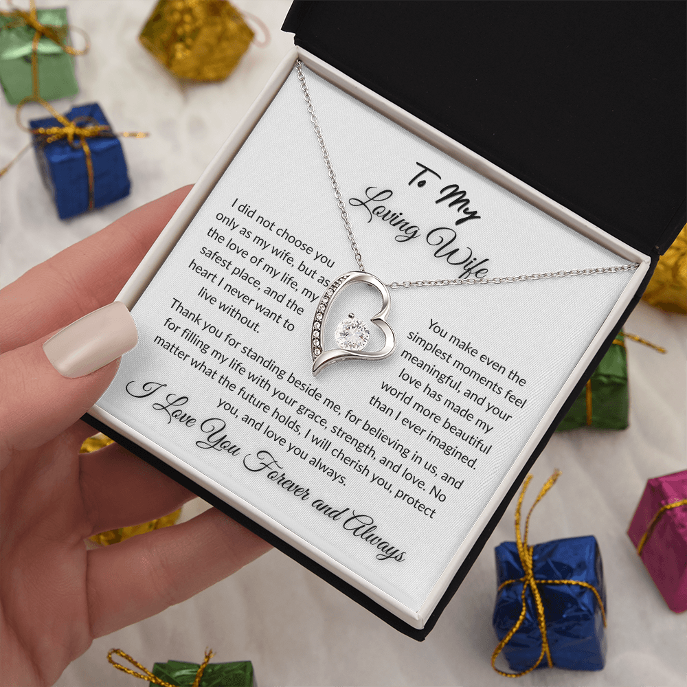 To My Beloved - Timeless Necklace Gift  I  To The Love of My Love   I Wife Gift