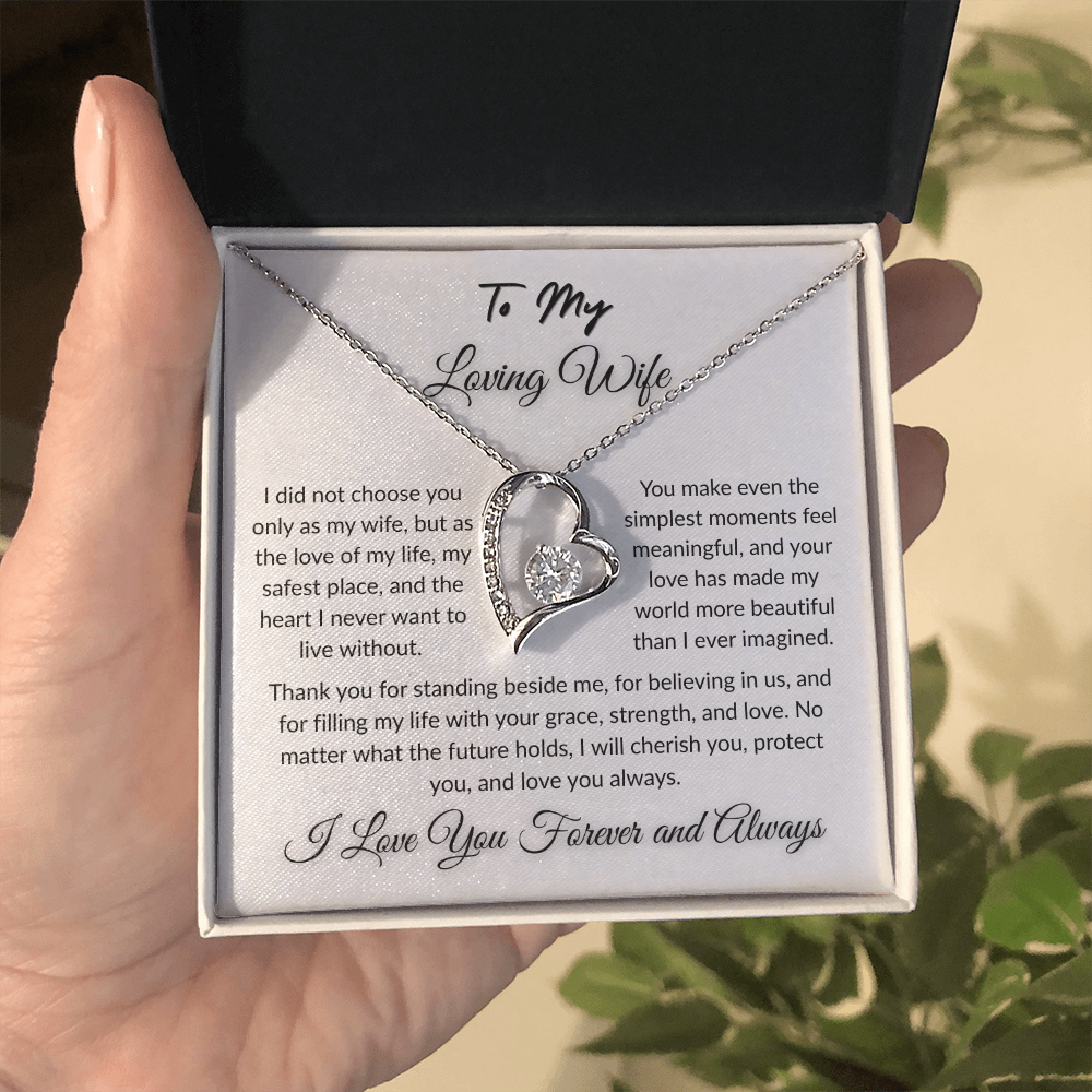 To My Beloved - Timeless Necklace Gift  I  To The Love of My Love   I Wife Gift