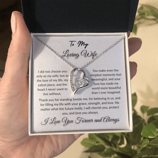 To My Beloved - Timeless Necklace Gift  I  To The Love of My Love   I Wife Gift