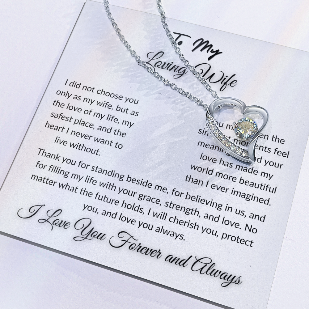 To My Beloved - Timeless Necklace Gift  I  To The Love of My Love   I Wife Gift