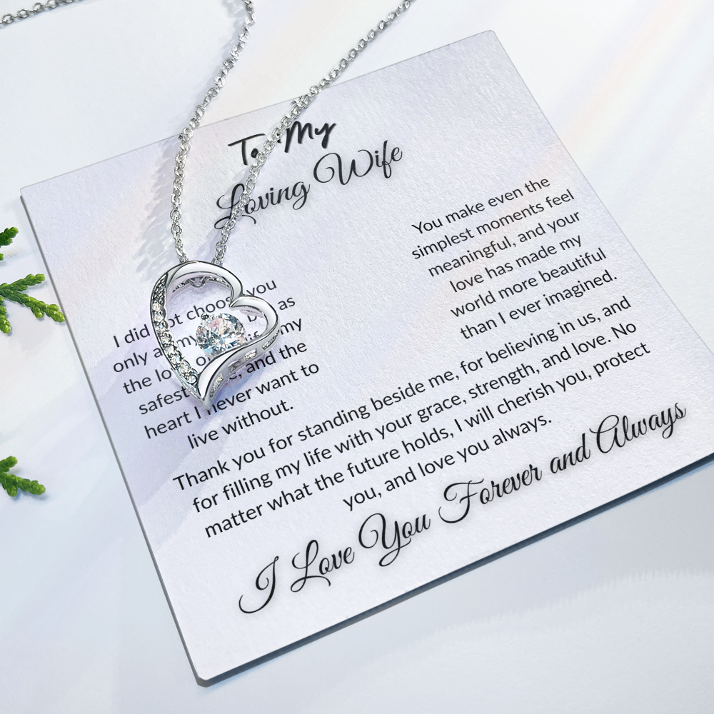 To My Beloved - Timeless Necklace Gift  I  To The Love of My Love   I Wife Gift