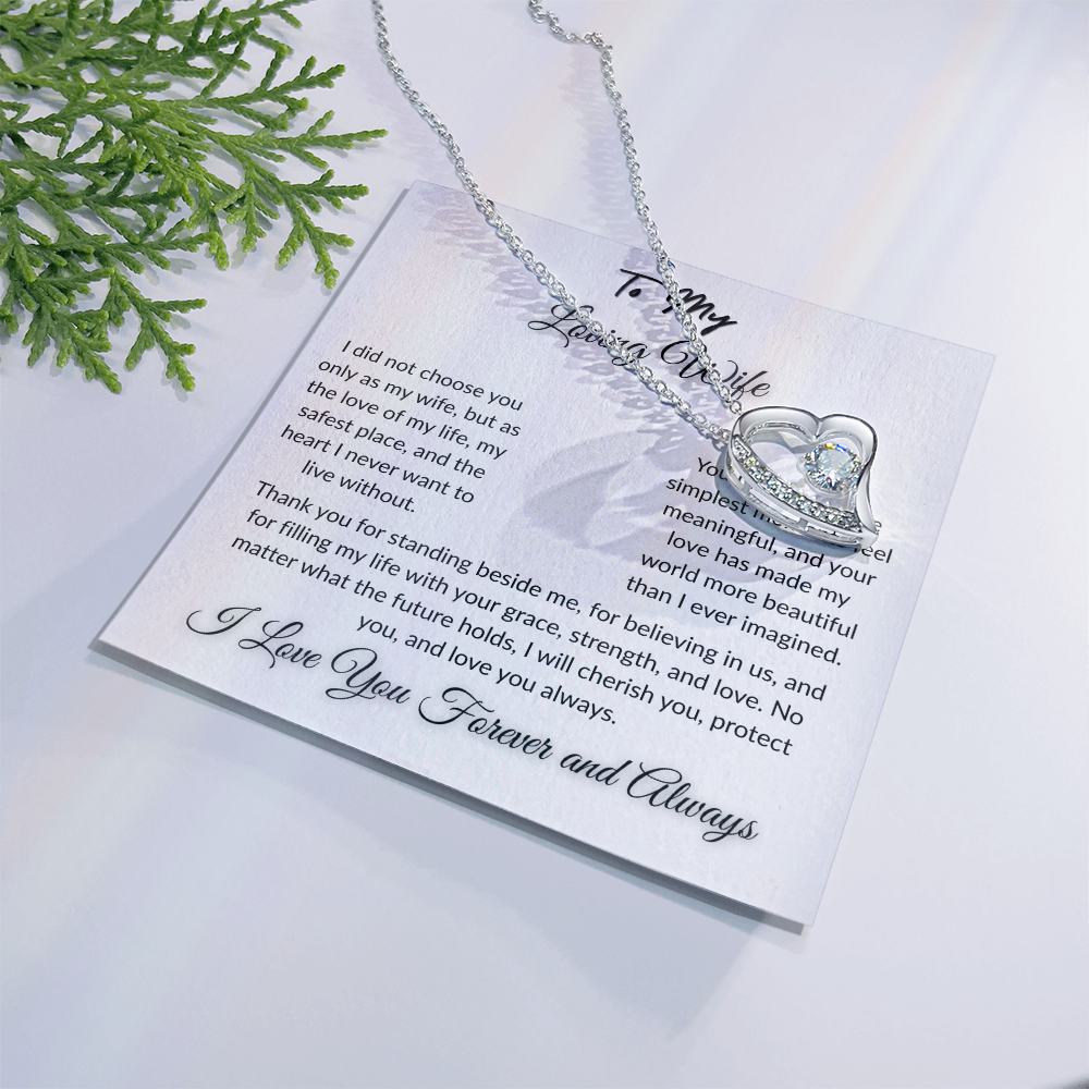 To My Beloved - Timeless Necklace Gift  I  To The Love of My Love   I Wife Gift