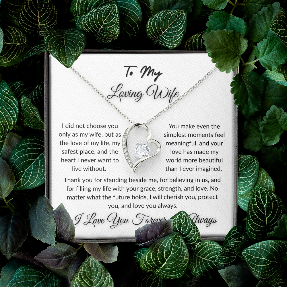 To My Beloved - Timeless Necklace Gift  I  To The Love of My Love   I Wife Gift
