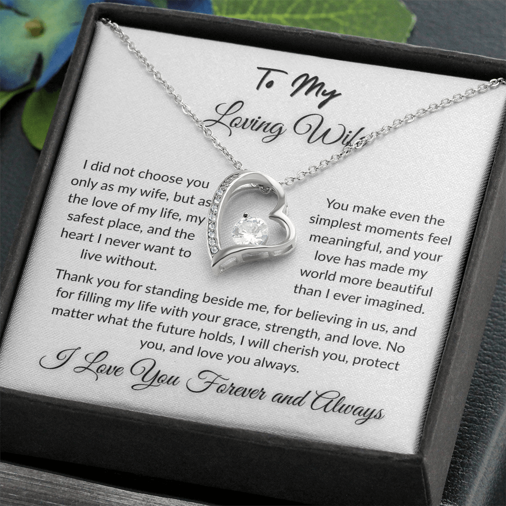 To My Beloved - Timeless Necklace Gift  I  To The Love of My Love   I Wife Gift