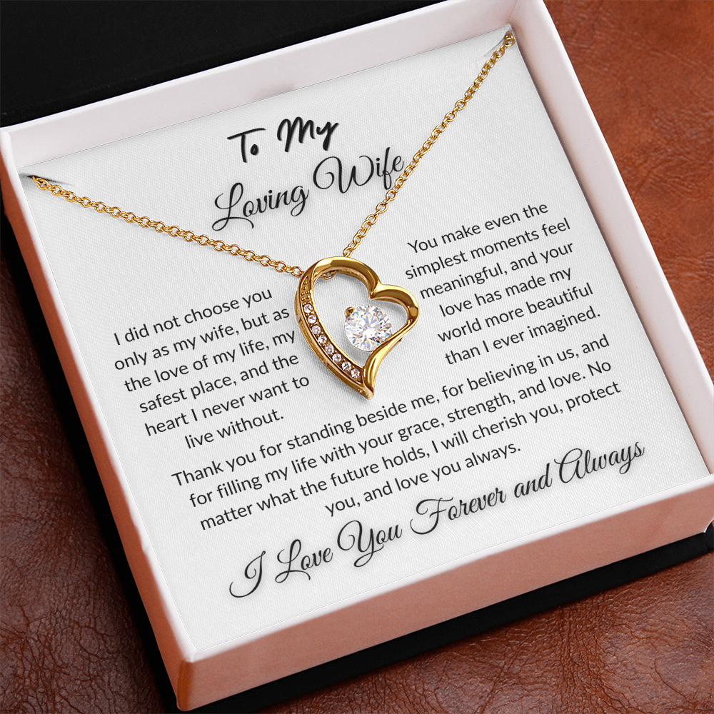 To My Beloved - Timeless Necklace Gift  I  To The Love of My Love   I Wife Gift