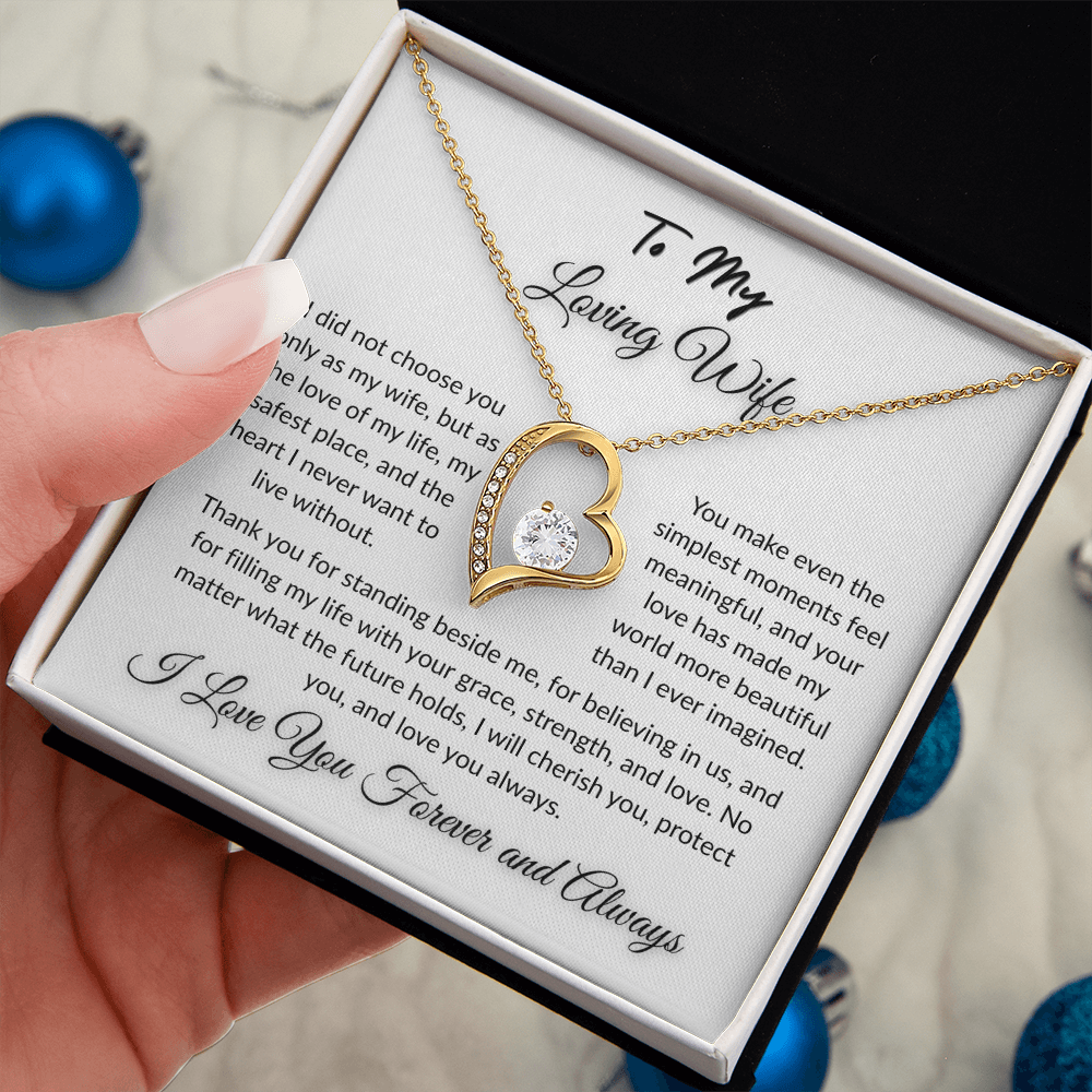 To My Beloved - Timeless Necklace Gift  I  To The Love of My Love   I Wife Gift