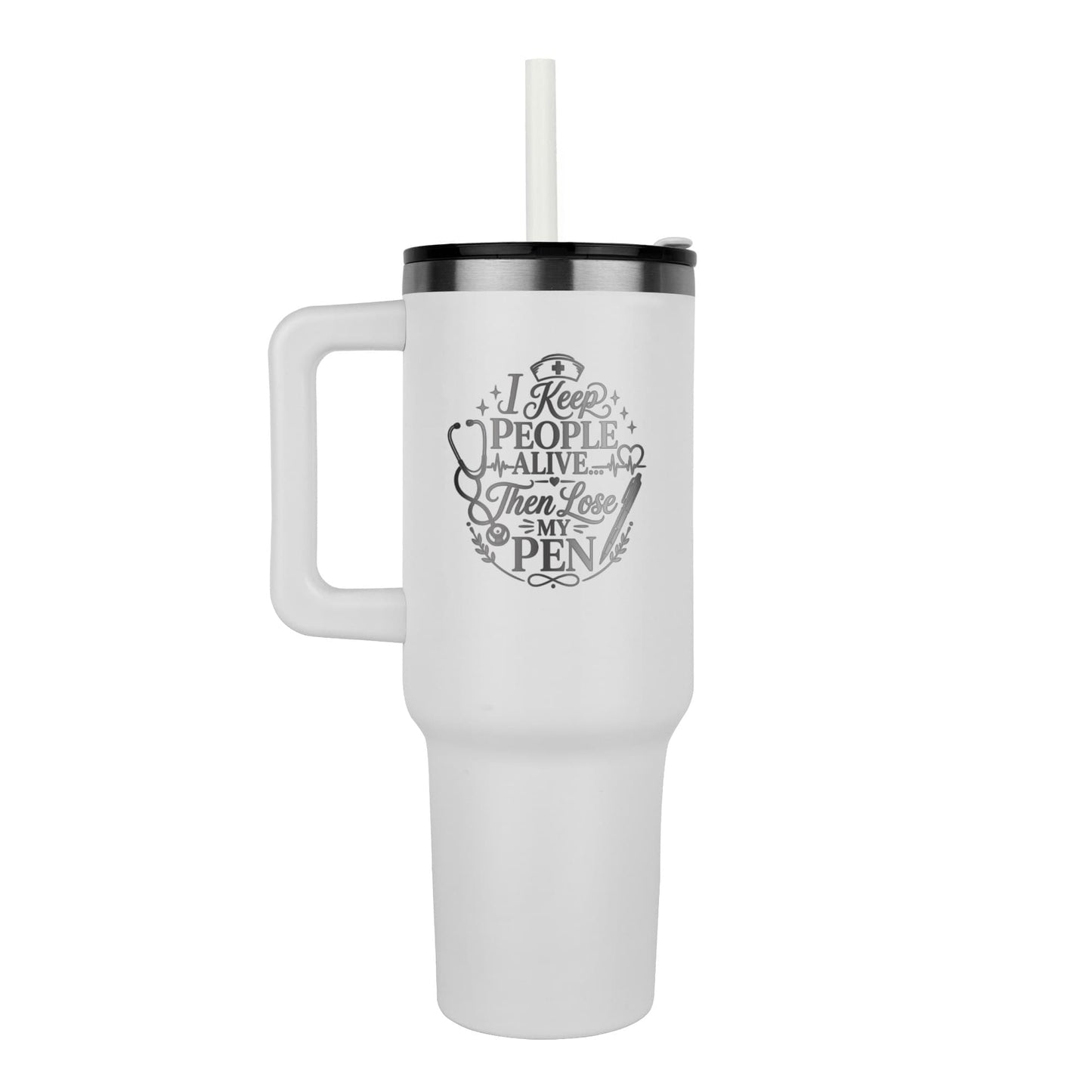 Luxury Nurse Appreciation Tumbler – 40oz Insulated Nurse Gift